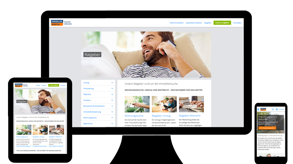 Screen ImmobilienScout24 AT CMS Frontend